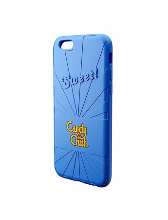 Candy Crush iPhone 6-6S Yaban Mersini Silikon Kılıf (Lisanslı)