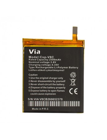 Casper VIA V8C Uyumlu Batarya 2500 mAh