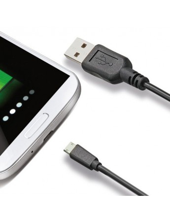 CELLY Micro USB Şarj ve Data Kablosu 2.1A 1mt Siyah
