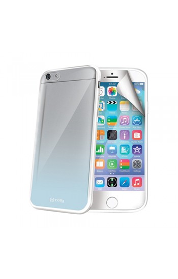 Celly Sunglasses iPhone 6-6s Arka Kapak ve Ekran Koruyucu Beyaz…