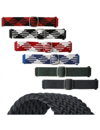 FitCase 22mm Akıllı Saat Uyumlu Star Örgü Akıllı Pimli Saat Kordonu