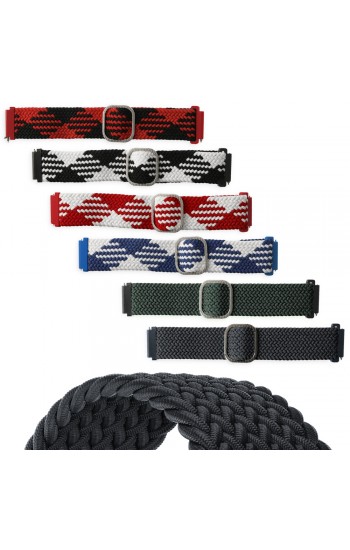 FitCase 22mm Akıllı Saat Uyumlu Star Örgü Akıllı Pimli Saat Kordonu…