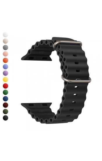 FitCase Apple Watch 38/40/41 mm Uyumlu Ocean Silikon Kordon FC2586…