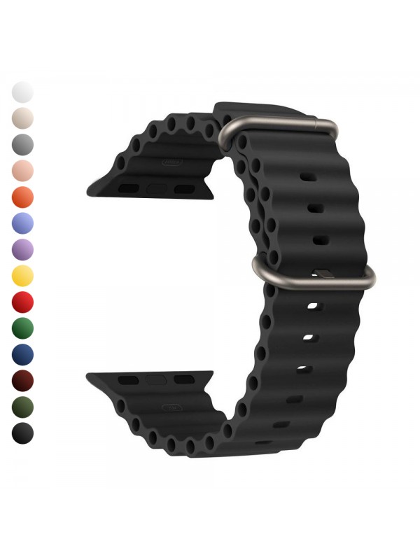 FitCase Apple Watch 38/40/41 mm Uyumlu Ocean Silikon Kordon FC2586…