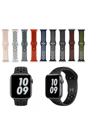 FitCase Apple Watch 38 40 41 mm Uyumlu Point Spor Silikon Kordon…
