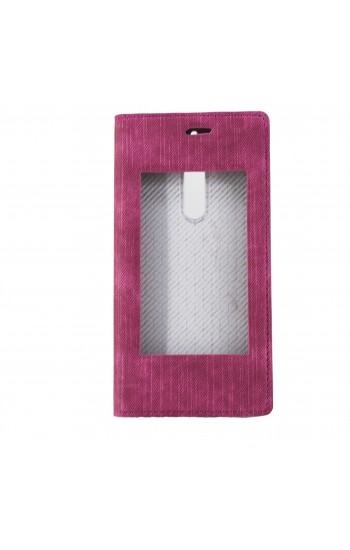 FitCase Dolce Nokia 5 Gizli Mıknatıslı Pencereli Kılıf Kırmızı…