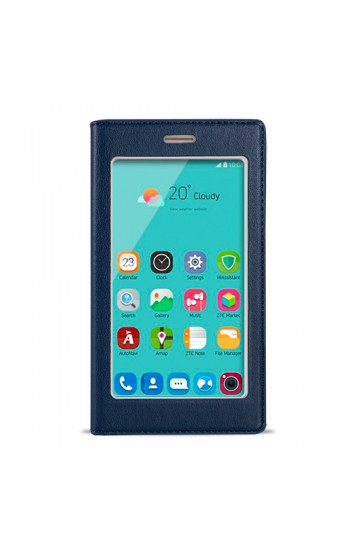 FitCase Dolce Nokia 5 Gizli Mıknatıslı Pencereli Kılıf Lacivert Mavi…
