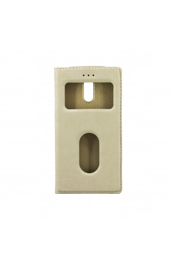 FitCase Dolce Nokia 6 Gizli Mıknatıslı Pencereli Kılıf Gold…