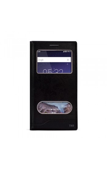 FitCase Dolce Turkcell T60 Gizli Mıknatıslı Pencereli Kılıf Siyah…