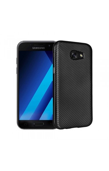 FitCase Galaxy A5 2017 (A520) Elektroliz Carbon Desen Arka Kapak Siyah…