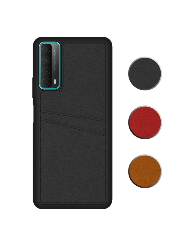 FitCase Huawei P Smart 2021 Kılıf Proda Deri Çift Kartlık Cep…