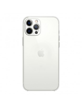 FitCase iPhone 12 Pro Max Kılıf Kamera Korumalı Silikon Şeffaf Arka Kapak