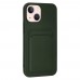 FitCase iPhone 13 Mini Cardy Soft Kartlık Cepli Silikon Kapak