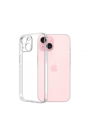 FitCase iPhone 15 Plus Kılıf Kamera Korumalı Silikon Şeffaf Arka Kapak…