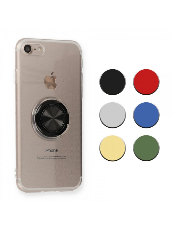 FitCase iPhone 7 / 8 Kılıf Gross Ring Şeffaf Arka Kapak…