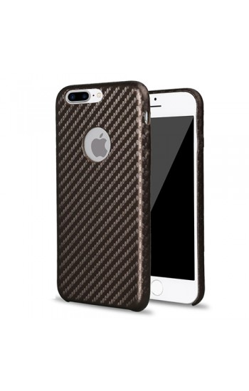FitCase iPhone 7-8 Plus Carbon Desen Arka Kapak Kahverengi…