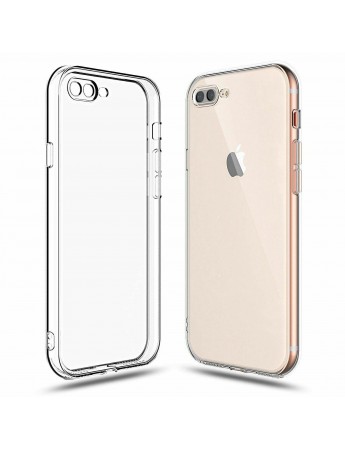FitCase iPhone 7 Plus / 8 Plus Kılıf Kamera Korumalı Silikon Şeffaf Arka Kapak