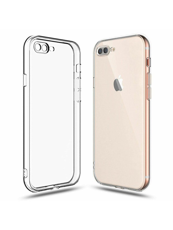 FitCase iPhone 7 Plus / 8 Plus Kılıf Kamera Korumalı Silikon Şeffa…