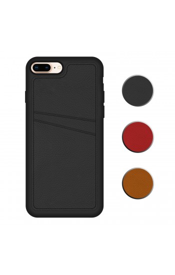 FitCase iPhone 7 Plus / 8 Plus Kılıf Proda Deri Çift Kartlık Cepli Kap…