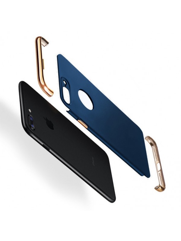 FitCase iPhone 7 Plus / 8 Plus Kılıf Golden Frame Arka Kapak Laciver…