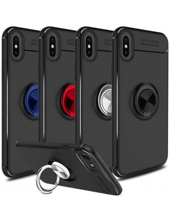 FitCase iPhone X / XS Kılıf Auto Focus Ring Arka Kapak