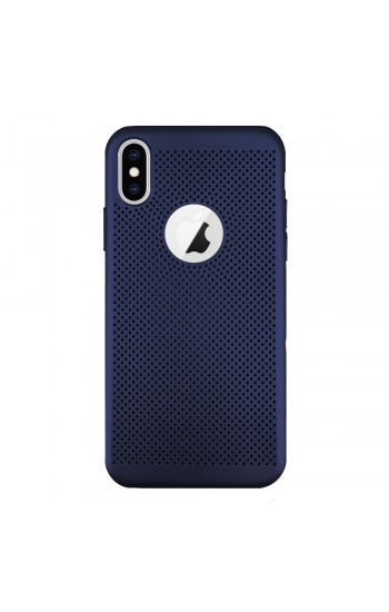 FitCase iPhone X / XS Kılıf Point Sert Arka Kapak Lacivert…