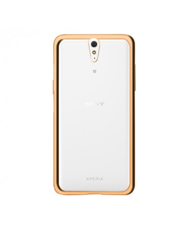 FitCase Laser Color Sony Xperia C5 Ultra Silikon Kılıf Gold