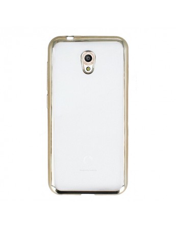 FitCase Laser Color Vodafone Smart 7 Style Silikon Kılıf Gold