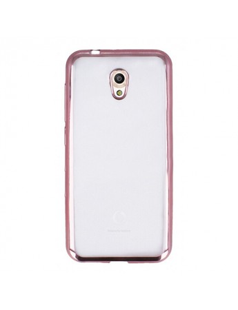 FitCase Laser Color Vodafone Smart 7 Style Silikon Kılıf Rose Gold