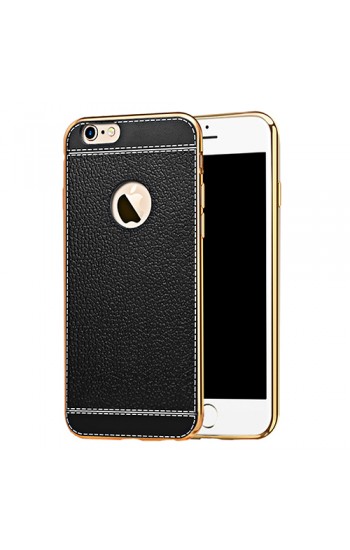 FitCase Laser Elegant iPhone 7-8 Silikon Arka Kapak Siyah…