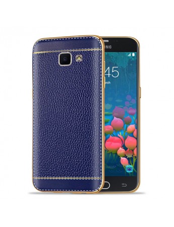 FitCase Laser Elegant Samsung Galaxy J5 Prime (G570) Silikon Arka Kapak Lacivert