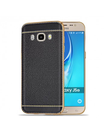 FitCase Laser Elegant Samsung Galaxy J510 (2016) Silikon Arka Kapak Siyah
