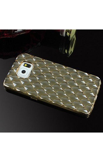FitCase Laser Samsung S6 (G920) Baklava Desenli Gold - Siyah…