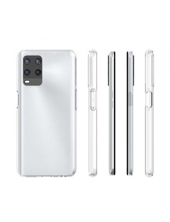 FitCase Oppo A54 Kılıf Kamera Korumalı Silikon Şeffaf Arka Kapak