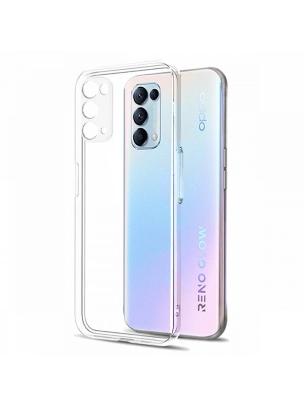 FitCase Oppo Reno 5 Pro 5G Kılıf Kamera Korumalı Silikon Şeffaf Arka K…