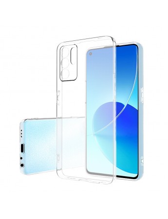 FitCase Oppo Reno 6 Kılıf Kamera Korumalı Silikon Şeffaf Arka Kapak