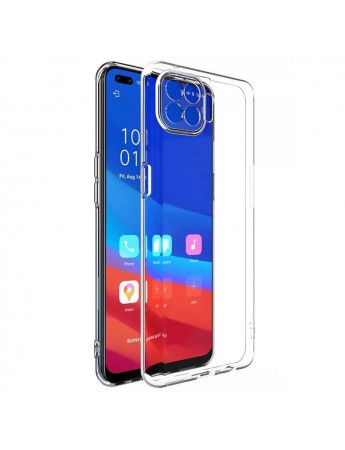 FitCase Oppo Reno4 Lite Kılıf Kamera Korumalı Silikon Şeffaf Arka Kapak