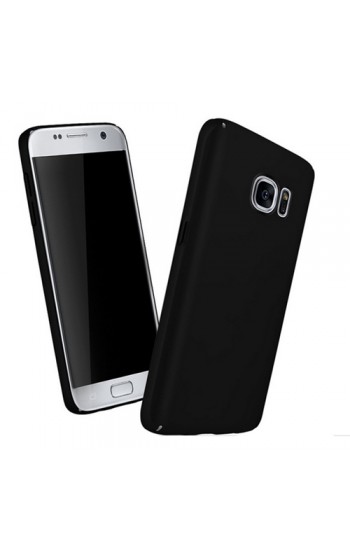 FitCase Rubber Samsung Galaxy S7 EDGE (G935) Kılıf Sert Arka Kapak Siyah…