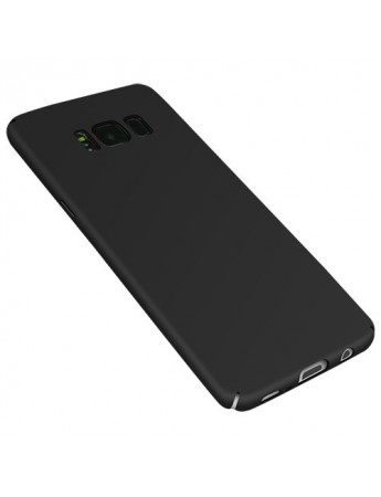 FitCase Rubber Samsung Galaxy S8 Kılıf Sert Arka Kapak Siyah