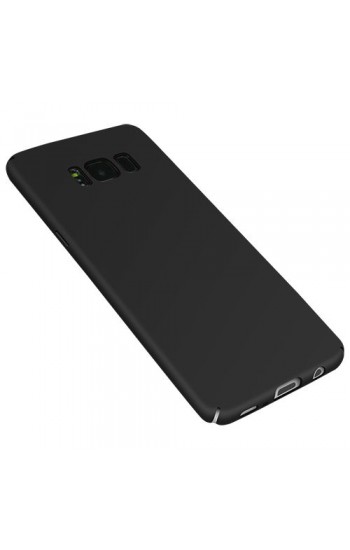 FitCase Rubber Samsung Galaxy S8 Kılıf Sert Arka Kapak Siyah…