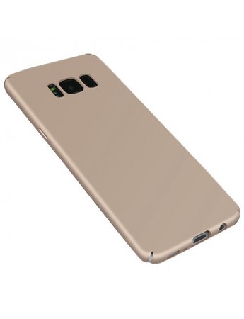 FitCase Rubber Samsung Galaxy S8 Plus Kılıf Sert Arka Kapak Gold