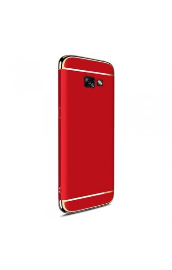FitCase Samsung A7 2017 (A720) Golden Frame Arka Kapak Kırmızı…