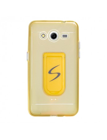 FitCase Samsung Core 2 G355 Standlı TPU Kılıf Gold