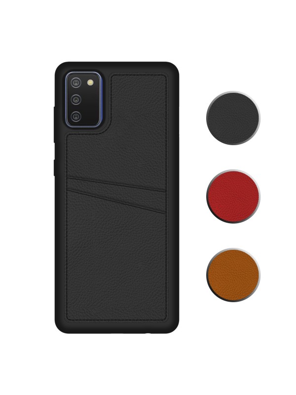 FitCase Samsung Galaxy A02s Kılıf Proda Deri Çift Kartlık Cep…