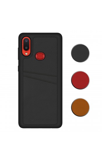 FitCase Samsung Galaxy A10s Kılıf Proda Deri Çift Kartlık Cepli Kapak…