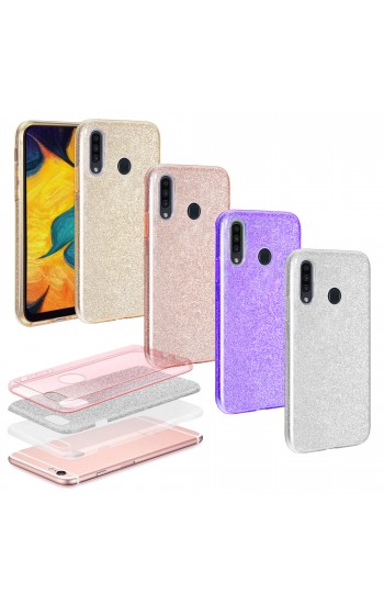 FitCase Samsung Galaxy A20S (A207) 3in1 Simli Silikon Arka Kapak…