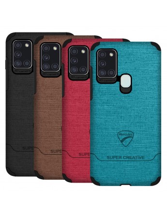 FitCase Samsung Galaxy A21s (A217) Kılıf Super Fabric Arka Kapak