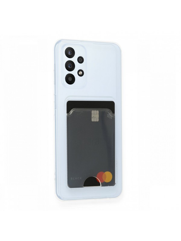 FitCase Samsung Galaxy A23 Kılıf Cardy Şeffaf Kartlık Cepli Kapak…