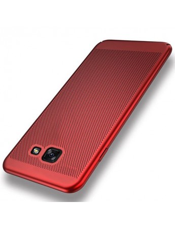 FitCase Samsung Galaxy A3 2017 Kılıf Point Sert Arka Kapak Kırmızı