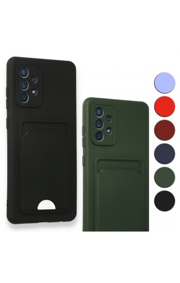 FitCase Samsung Galaxy A32 Cardy Soft Delikli Kartlık Cepli Silikon Kapak…